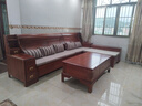 禧潤花梨木實(shí)木沙發(fā)客廳冬夏兩用貴妃組合儲物新中式雕花仿古實(shí)木家具 五人位+貴妃榻 曬單實(shí)拍圖