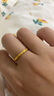 周大福 碎碎冰碎碎金黃金戒指工費(fèi)220 15號,約2.15g EOF1216 曬單實(shí)拍圖