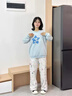 若盼可愛(ài)卡通印花闊腿褲女2025秋冬新款寬松闊腿高腰顯瘦百搭休閑長(cháng)褲 白灰色長(cháng)褲【春秋】 薄款 M 95-105斤 曬單實(shí)拍圖