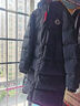LI-NING KIDS李寧兒童長款羽絨服冬季鴨絨保暖防風男童連帽外套大童運動服 黑色-【85%含絨量-保暖抗寒】 175 cm 曬單實拍圖