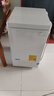 海爾（Haier）出品冰柜家用冷柜臥式減霜一級能效節(jié)能速凍小型迷你冰柜國家補(bǔ)貼20% 帶腳輪筐丨凍140斤肉Leader 100L 曬單實拍圖