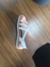 斯凱奇（Skechers）涼鞋女士夏季平底休閑女鞋百搭透氣通勤涼拖鞋外穿沙灘鞋114709 曬單實拍圖