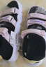 安踏兒童運動涼鞋女大童2025夏季透氣魔術貼露趾沙灘鞋A22326962I 曬單實拍圖