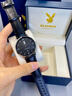花花公子（PLAYBOY）品牌手表男進(jìn)口機芯石英表日歷防水男士手表簡(jiǎn)約高檔大氣超薄男表 花花公子-CL2601-黑皮黑殼黑面 曬單實(shí)拍圖