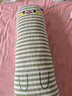 哈陪純棉可愛(ài)抱枕女生睡覺(jué)專(zhuān)用大人側睡夾腿睡覺(jué)床上長(cháng)條枕超軟枕頭男 卡通條紋綠色款【三層紗面料】 含枕芯 1.1米【獨立內膽+可拆洗】 曬單實(shí)拍圖