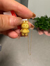 碩萬(wàn)鑫999足金拉布布轉(zhuǎn)運(yùn)珠黃金吊墜labubu3D硬金潮玩路路通手串手鏈女 E款吊墜約1.2-1.3克-送銀鍍金項(xiàng)鏈 曬單實(shí)拍圖
