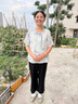 俞兆林媽媽夏裝套裝50-60歲洋氣2025新款中老年人女新中式t恤老太太衣服 藍色上衣+米色褲子 XL 建議80-105斤 曬單實拍圖