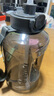 樂(lè)扣樂(lè)扣（LOCK&LOCK）小水庫(kù)大容量塑料運(yùn)動(dòng)水杯戶外冷水壺刻度把手男女杯子1.6L白色 曬單實(shí)拍圖