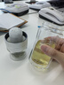 JRINKTEEA品牌茶水分離雙層玻璃杯陶瓷茶漏男女泡茶水杯喝茶杯車載隔熱茶杯 金屬銀（陶瓷茶漏）250ml 曬單實(shí)拍圖