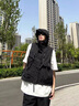 gxmy山系戶外機能工裝馬甲男女夏季多口袋坎肩疊穿寬松百搭背心外套潮 黑色 偏大寬松 單層無內里 L 建議125-140斤 曬單實拍圖