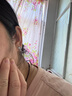 DAISY DREAM999銀針白瑪瑙平安鎖耳釘女輕奢小眾流蘇耳環(huán)2025新款爆款銀耳飾 999銀針如意平安鎖耳釘 曬單實拍圖