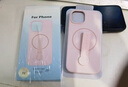 SiUNYOO適用iphone16Promax手機(jī)殼液態(tài)磁吸指環(huán)新款蘋果16Pro純色高級(jí)感15Pro全包防摔蘋果14保護(hù)套 灰粉色 iPhone 15 曬單實(shí)拍圖