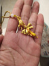 漢秀黃金風(fēng)華錦鯉吊墜女足金小金魚掛墜純金首飾項(xiàng)鏈520禮物送老婆 風(fēng)華錦鯉吊墜 金重約3.98克 曬單實(shí)拍圖