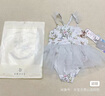 嫚熙（EMXEE）童裝夏季小公主連體泳衣女童沙灘小童寶寶泳裝兒童女寶游泳衣 獨(dú)角獸之翼 100 cm 【2-3歲】 曬單實(shí)拍圖