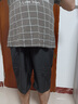 富軒迪（FUXUANDI）短褲男夏季冰絲七分褲男士速干休閑運動(dòng)馬褲男寬松大碼透氣沙灘褲 黑色 XL (建議體重115-125斤) 曬單實(shí)拍圖