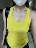 皓娥多巴胺黃色吊帶背心女夏季純欲內搭外穿打底工字辣妹緊身無(wú)袖上衣 【黃色】XL 曬單實(shí)拍圖