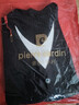 皮爾卡丹（pierre cardin）冰絲v領(lǐng)寬松顯瘦假兩件短袖t恤上衣女夏新款百搭針織打底衫大碼女 黑色 3XL 135-150斤 曬單實(shí)拍圖