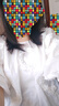 艾諾絲雅詩【商場同款】夏季新品時尚立體圓圈花朵雪紡衫上衣女30535045 白色 S 曬單實拍圖