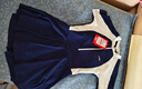 李寧（LI-NING）兒童泳衣女童連體裙式青少年游泳衣學(xué)生女孩泳裝7144藏青170 曬單實(shí)拍圖