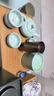 古德窯   青瓷茶杯墊 陶瓷墊套組茶托隔熱杯托功夫茶具茶道配件 青瓷圓形杯墊套組6片裝 曬單實(shí)拍圖