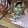 鴻鑫凱純黃銅咬錢(qián)三足金蟾客廳辦公室茶幾招財蟾蜍擺件銅器工藝品裝飾 黃銅-金蟾小號（長(cháng)7.2cm） 曬單實(shí)拍圖