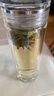 述作玻璃杯茶杯男士雙層加厚隔熱水杯商務(wù)車(chē)載女便攜高檔水晶級泡茶杯 鴻蒙（鉆面杯蓋） 300ML 曬單實(shí)拍圖