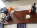博為（BW）胡桃木茶盤(pán)長(zhǎng)方形實(shí)木抽屜式帶排水茶臺(tái)靜逸胡桃木60*28*4.5cm 曬單實(shí)拍圖