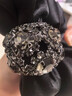Royal sasa皇家莎莎美拉德高質(zhì)感腸圈簡(jiǎn)約氣質(zhì)緞帶水鉆球頭繩扎馬尾頭花 黑色BL 曬單實(shí)拍圖