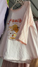 久歲伴【miiiiichan聯(lián)名】?jì)和屡?00%純棉家居服中大童七分袖褲 曬單實(shí)拍圖