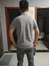 Walker Shop品牌春秋新款男士高檔運動(dòng)套裝男薄款潮流商務(wù)休閑短袖兩件套 黑色 XL 135-150斤 曬單實(shí)拍圖