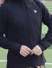 FILA 斐樂官方女裝針織連帽外套2025夏新款健身運動基礎(chǔ)上衣 深黑-BK M 165/84A/M 曬單實拍圖