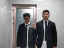 聲猴西服套裝男士結婚禮服西裝面試職業(yè)正裝新伴郎套裝商務(wù)西服外套男 黑色西服+白襯衫+小西褲【領(lǐng)帶】 XL 【115-130斤】 曬單實(shí)拍圖