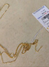 周六福黃18K彩金項鏈吊墜蝴蝶七夕情人節(jié)生日禮物女 C0613080 40+5cm 曬單實拍圖