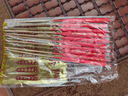 供佛香燭 清明供佛竹簽蠟燭潮汕紅蠟燭 紅蠟燭尖頭長(zhǎng)腳供燈 紅色 10根 曬單實(shí)拍圖