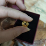 行金銀中黃金吊墜 五帝幣財神平安扣 DIY編織手繩手鏈生日禮物 送寶寶親戚 康熙通寶 約1g 克重多退少補 曬單實拍圖