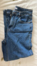 太平鳥(niǎo)女裝2024年秋季燙鉆直筒牛仔褲A1HAE3328 牛仔藍 L 曬單實(shí)拍圖