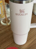 STANLEY巨無霸吸管杯水杯保溫杯大容量不銹鋼杯子車載辦公887ML-晶粉色 曬單實拍圖