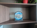 流沙畫(huà)沙漏擺件客廳電視柜酒柜裝飾品創(chuàng)意解壓辦公室桌面輕奢禮物 沙漠黃 7寸+底座【直徑18CM】 曬單實(shí)拍圖