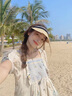 ELSA KEITH日本輕奢品牌孕婦裝夏季新款連衣裙氣質(zhì)甜美淑女雪紡時髦大碼女 杏色 M 曬單實拍圖