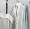 莫代爾對(duì)襟漢服睡衣女春秋季三件套新中式國(guó)風(fēng)高級(jí)感長(zhǎng)袖夏季冰絲家居服 紫色開衫+吊帶+褲子（高品質(zhì)） 4XL 適合170-190斤 曬單實(shí)拍圖