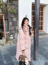 鴨鴨羽絨服女中長(zhǎng)款2025年冬季新款時(shí)尚休閑加厚連帽韓版撞色百搭外套 粉色 M (建議100-120斤) 曬單實(shí)拍圖