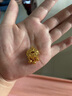 中國珠寶生日紀念禮物平安鎖黃金吊墜足金999長命鎖掛墜嬰兒寶寶周歲 曬單實拍圖