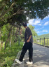 杉努（SHANNU）冰絲褲子夏季男拖地垂墜西裝褲男士寬松薄款涼感直筒褲休閑長(zhǎng)褲子 2028XK黑色【長(zhǎng)褲】 XL （約120-145斤可穿） 曬單實(shí)拍圖