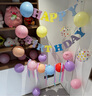 仕彩 簡約風(fēng)生日派對氣球背景墻場景布置兒童男孩女寶寶生日快樂裝飾 曬單實(shí)拍圖