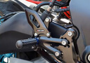 MOTO TRON改裝春風(fēng)675SR/NK升高腳踏/省力離合/下/上三星/分離把/剎車(chē)/護弓 升高腳踏黑色/黑藍 曬單實(shí)拍圖