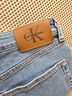 Calvin KleinJeans【涼感】25春夏男士復古休閑通勤ck修身直筒牛仔褲4RAB703 曬單實拍圖