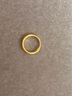 行金銀中黃金耳環(huán)999足金素圈耳環(huán)養(yǎng)耳耳圈計價生日禮物送女友圣誕節(jié)禮物 耳圈 克重多退少補 約1g 曬單實拍圖
