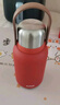 蘇泊爾大容量保溫杯女士隨享水杯壺戶外雙飲杯高顏值大肚杯子1L.宮墻紅 曬單實拍圖