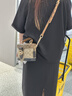蔻馳（COACH）女包KAY 20經(jīng)典老花女款盒子包化妝包手提包單肩斜挎包禮物送女友 老款卡其色 曬單實(shí)拍圖