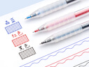 愛好（AIHAO）享握按動簽字筆0.5mm速干刷題筆考試中性筆辦公用水筆 晶藍(lán)色3支 D270 曬單實拍圖